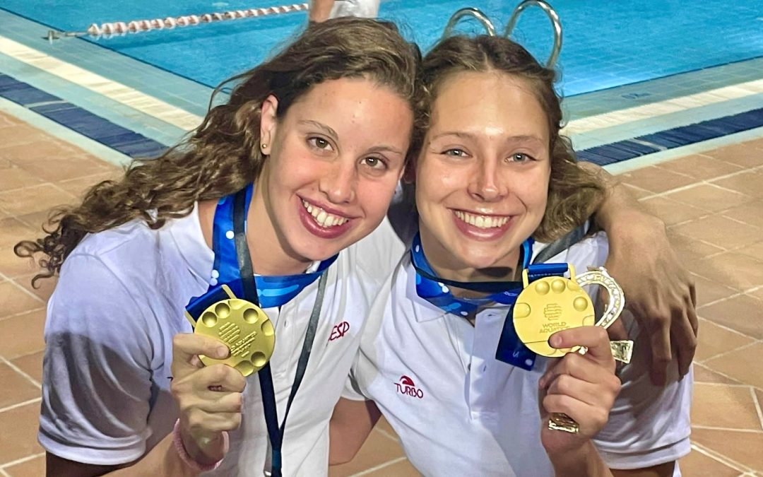 NATACIÓ ARTÍSTICA – IRIS TIÓ ES PENJA L’OR EN DUET TÈCNIC